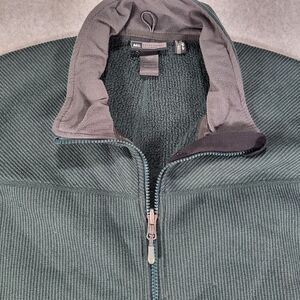 REI Polartec Full Zip Fleece Vest Mens XL Green Zipper Pockets‎